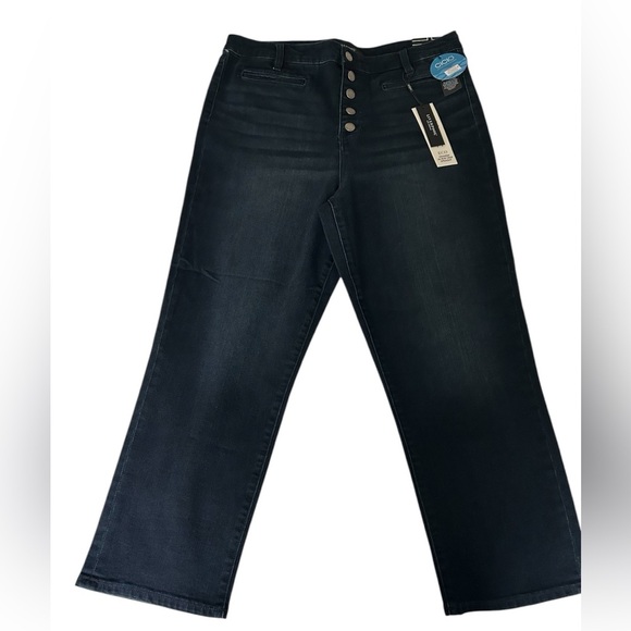 Liverpool Kennedy - High-rise straight leg with welt pockets in Harlan - Picture 1 of 6